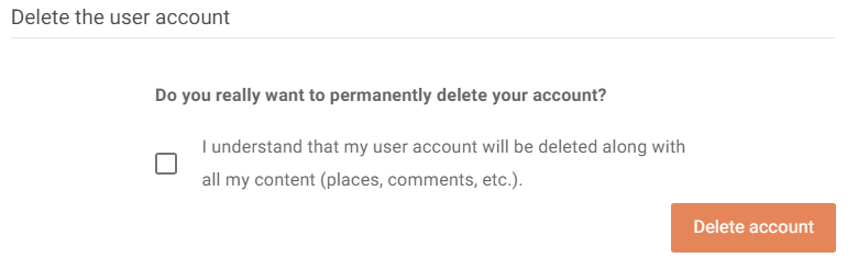 deleting your mapotic account